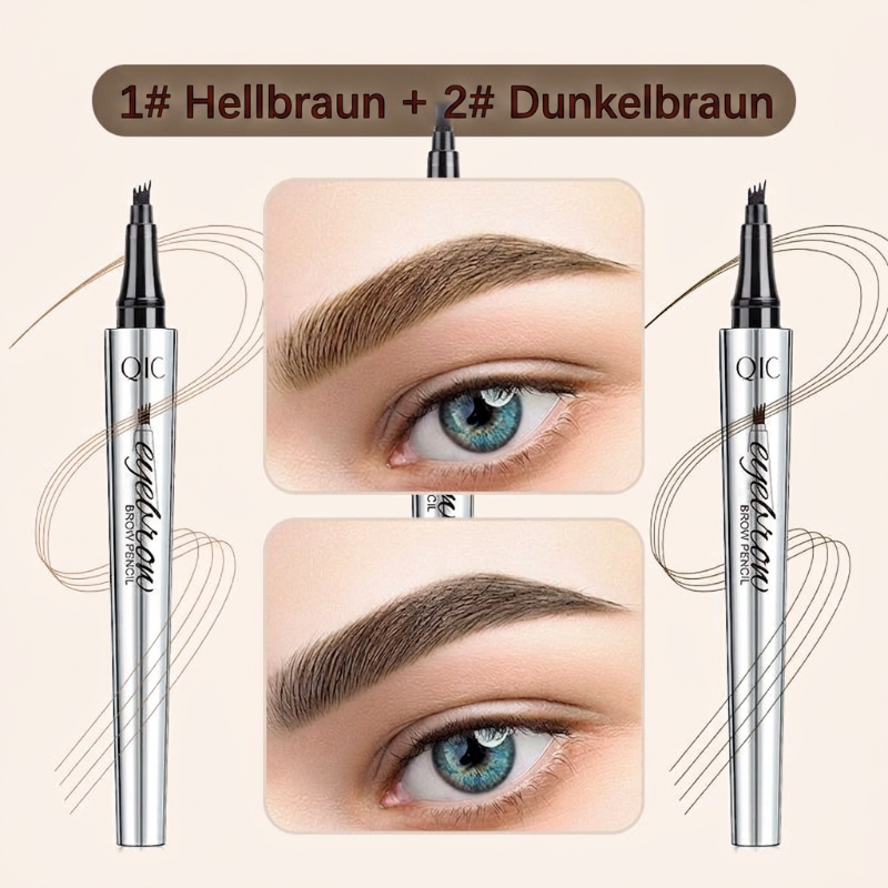 50% RABATT🧡3D-Wasserfester Microblading Augenbrauenstift mit 4-zackiger Spitze