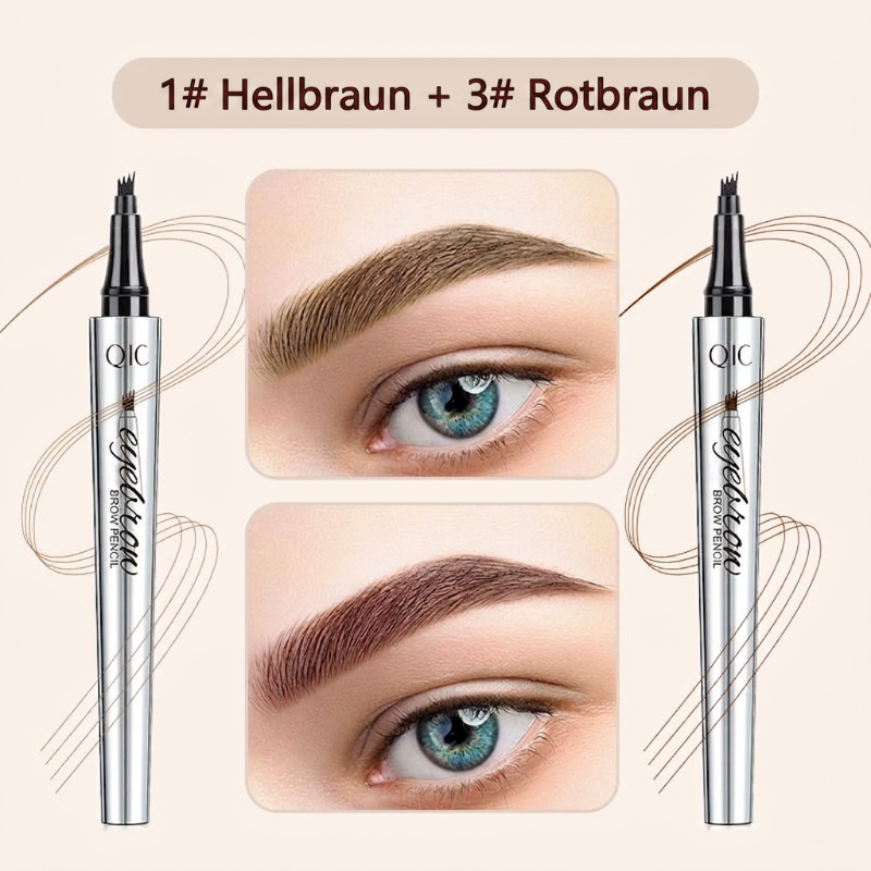 50% RABATT🧡3D-Wasserfester Microblading Augenbrauenstift mit 4-zackiger Spitze