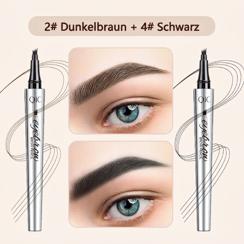 50% RABATT🧡3D-Wasserfester Microblading Augenbrauenstift mit 4-zackiger Spitze