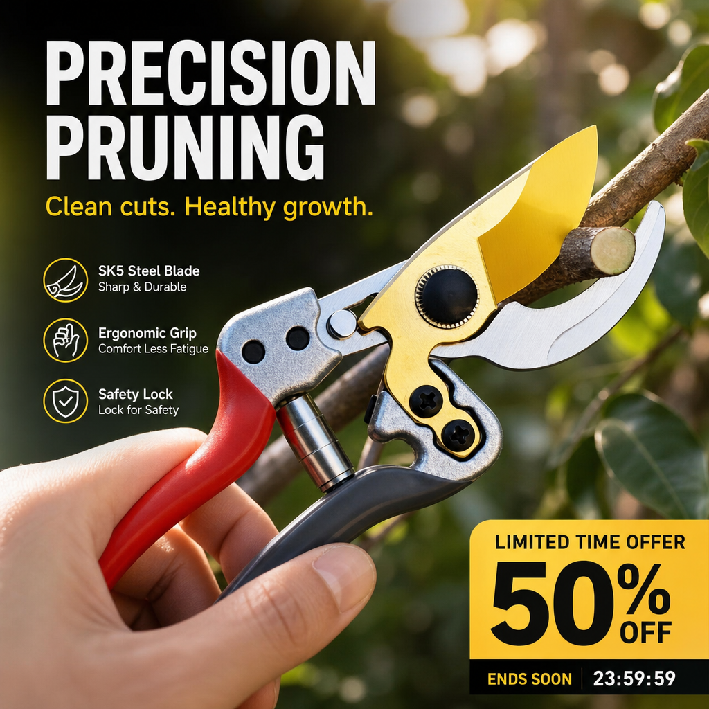 ⏳Zeitlich begrenztes Angebot⏳ SK5-Gartenschere für den Gehölzschnitt