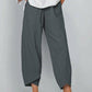 👖Vintage-Hose mit asymmetrischen Taschen und elastischem Bund