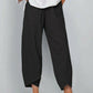 👖Vintage-Hose mit asymmetrischen Taschen und elastischem Bund