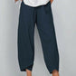 👖Vintage-Hose mit asymmetrischen Taschen und elastischem Bund
