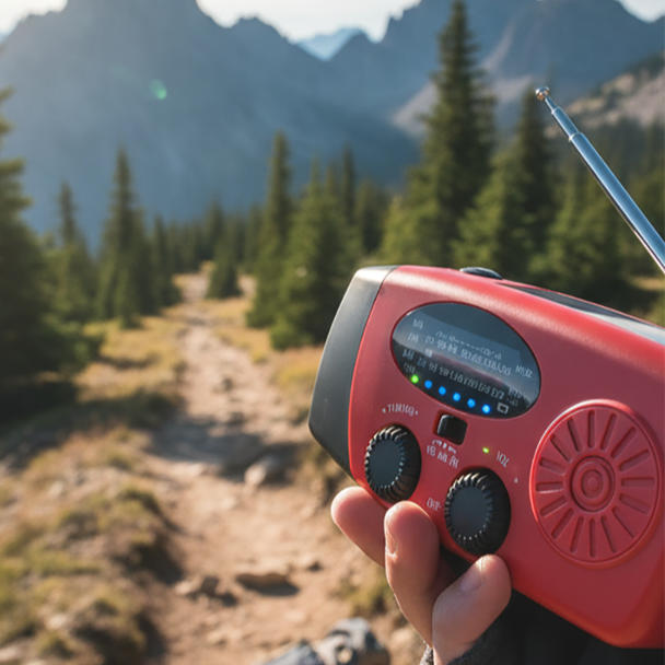 🏕️ LIMITIERTES ANGEBOT 50% RABATT! ✨ Solar-Notfallradio – Kurbelbetrieb, Licht, Powerbank 📻
