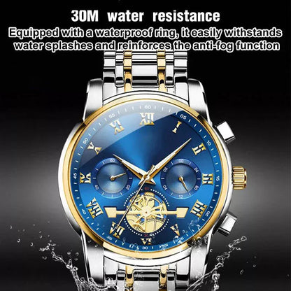 Neue Multifunktions-Chronographen-Armbanduhr mit 6 Zeigern
