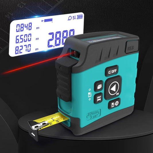 3-in-1 Tape Measure Laser Digital Range Finder