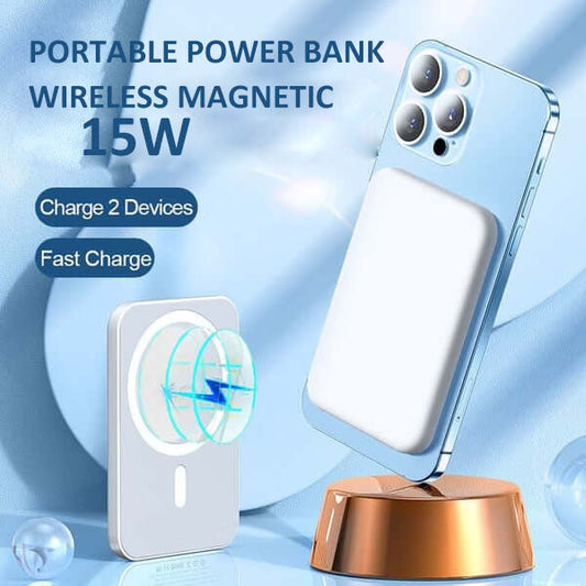 ?2023 New Year Hot Sale 50% off?Portable Wireless Magnetic Power Bank