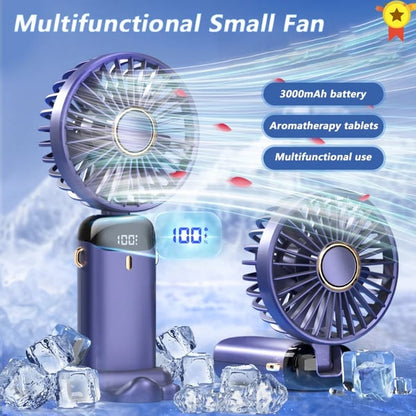 Portable electric cold compress cooling fan